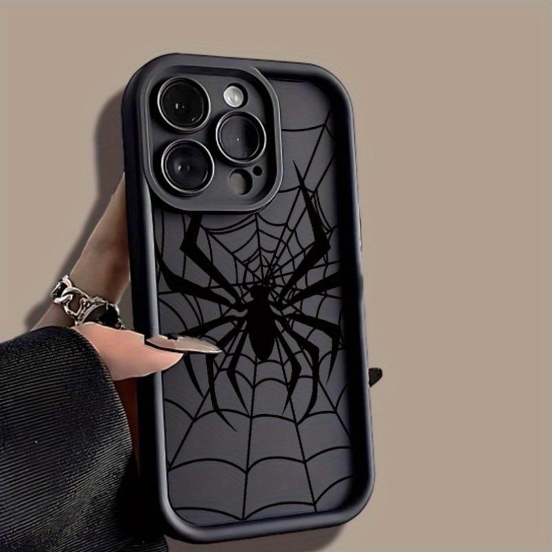 Spider Web Pattern Phone Case, Soft TPU Cellphone Protective Case, Total Protective Shockproof Mobile Phone Cover for iPhone, Casing