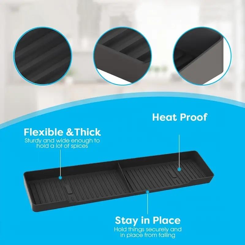 Kitchen Stove Magnetic Shelf, 1 Count Magnetic Stove Top Spice Rack, Stove Top Storage Rack, Kitchen Storage Organizer, Kitchen Accessories