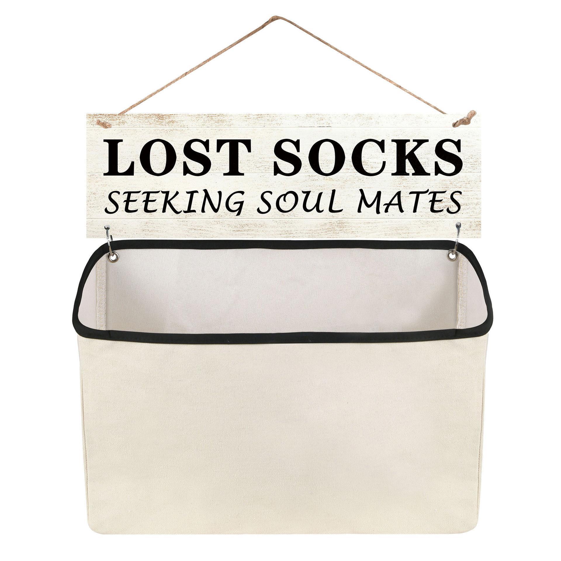 Hanging Lost Sock Organizer Bag, Creative Hanging Storage Bag, Laundry Room Socks Storage Bag, Hanging Organizer for Individual Socks