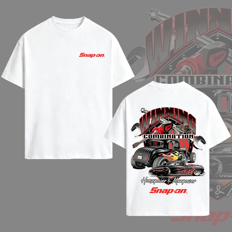 Snap On Winning Combination T-shirt Trucks Lover Shirt Top Menswear Cotton Made in USA Unisex Fit 90's Pro Street Design