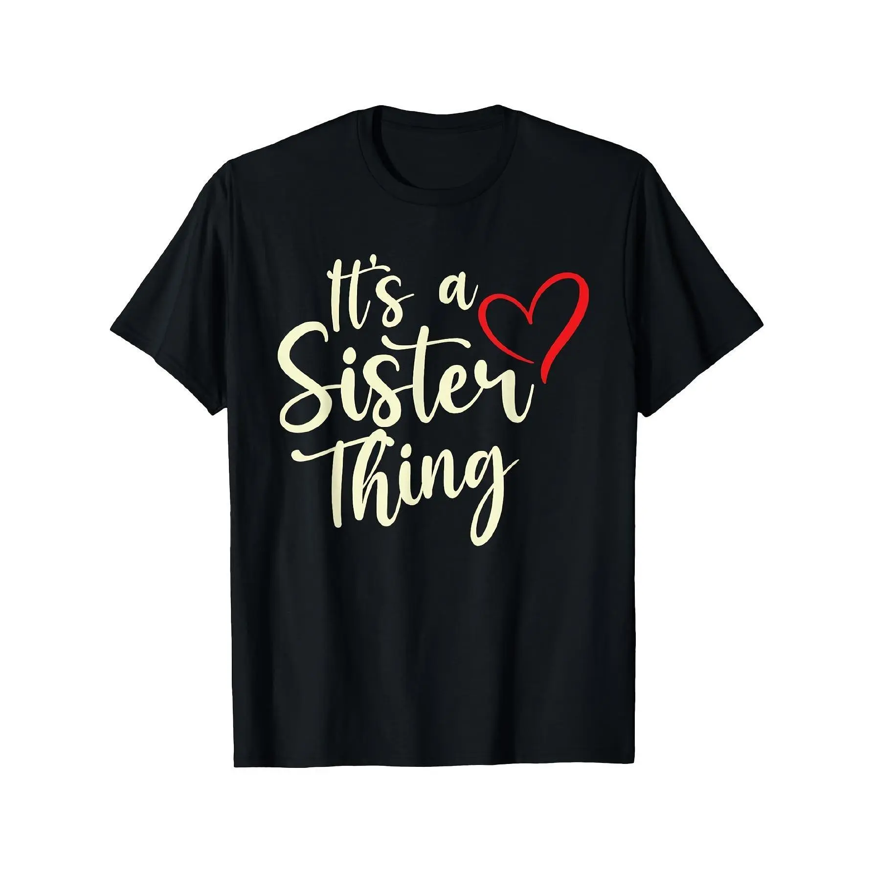 Coordinated T-Shirts for Women And Girls| It'S a Sister Thing Sister Apparel, Made from Soft, Flexible, Breathable Material, Retro Sisterly Love Tee, Perfect for Sisters to Wear on Casual Outings And Holidays, Machine Washable Round-Neck Shirt