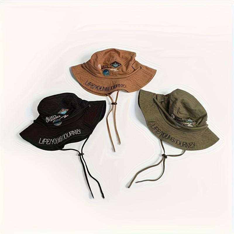 [Adjustable Bucket Hat] Lightweight Breathable Adjustable Embroidered Bucket Hat |       Sun Protection Outdoor Hat for Women |       Perfect for Camping, Hiking, and Fishing Adventures