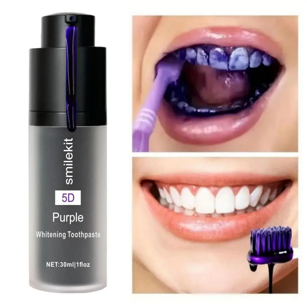 Whitening Toothpaste, Grape Mint Flavor, Deep Cleaning, Fresh Breath, Home Use, Recyclable, Paraben Free, Single Item