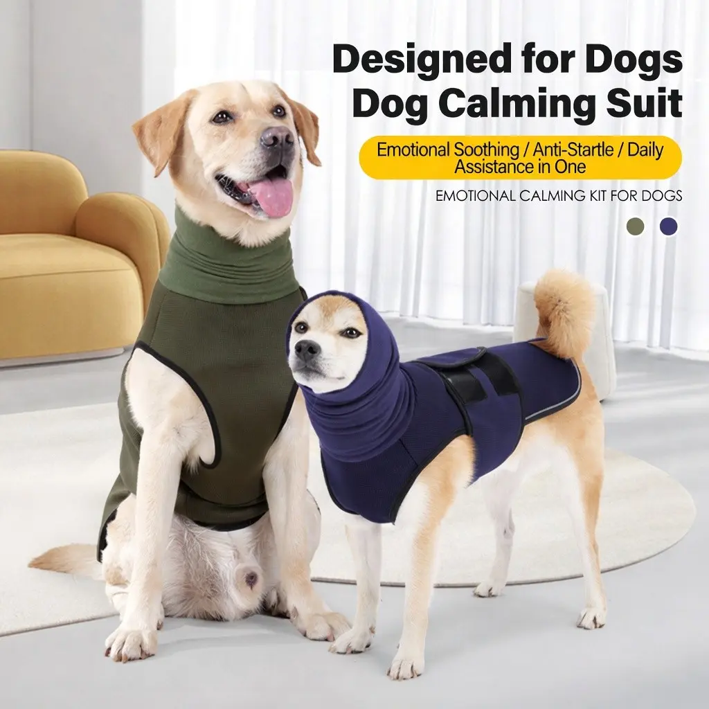 Dog Anxiety Relief Jacket, Dual-Use Dog Calming Coat, Comfortable Anti-Anxiety Clothing for Dogs, Perfect for Stress Management