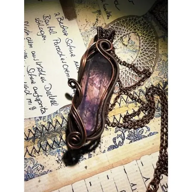 Unique Handcrafted Copper Wire Necklace Handwoven Metal Art Pendant Wearable Sculpture Handcrafted Metal Art Pendant, Wearable Sculpture, Unique GiftHandwoven Copper Wire Wrap Necklace Handcrafted Metal Art Pendant Wearable Sculpture Unique Gift Idea