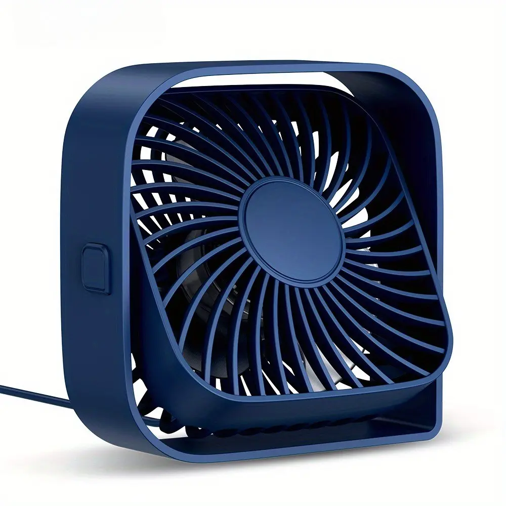 Personal Desktop Fan, 3-Speed Adjustable 4-Inch Mini USB Portable Fan, 360° Rotatable Silent Desk Fan, Ideal for Home, Bedroom, Dorm, Outdoor, Summer Gift, Personal Cooling Fans