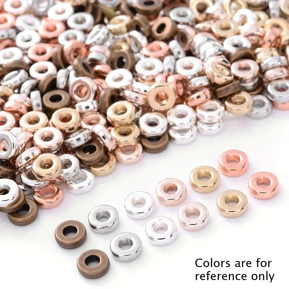 Flat round beads, loosely spaced beads, suitable for DIY decorative clothing, sewing, Beading Supplies
