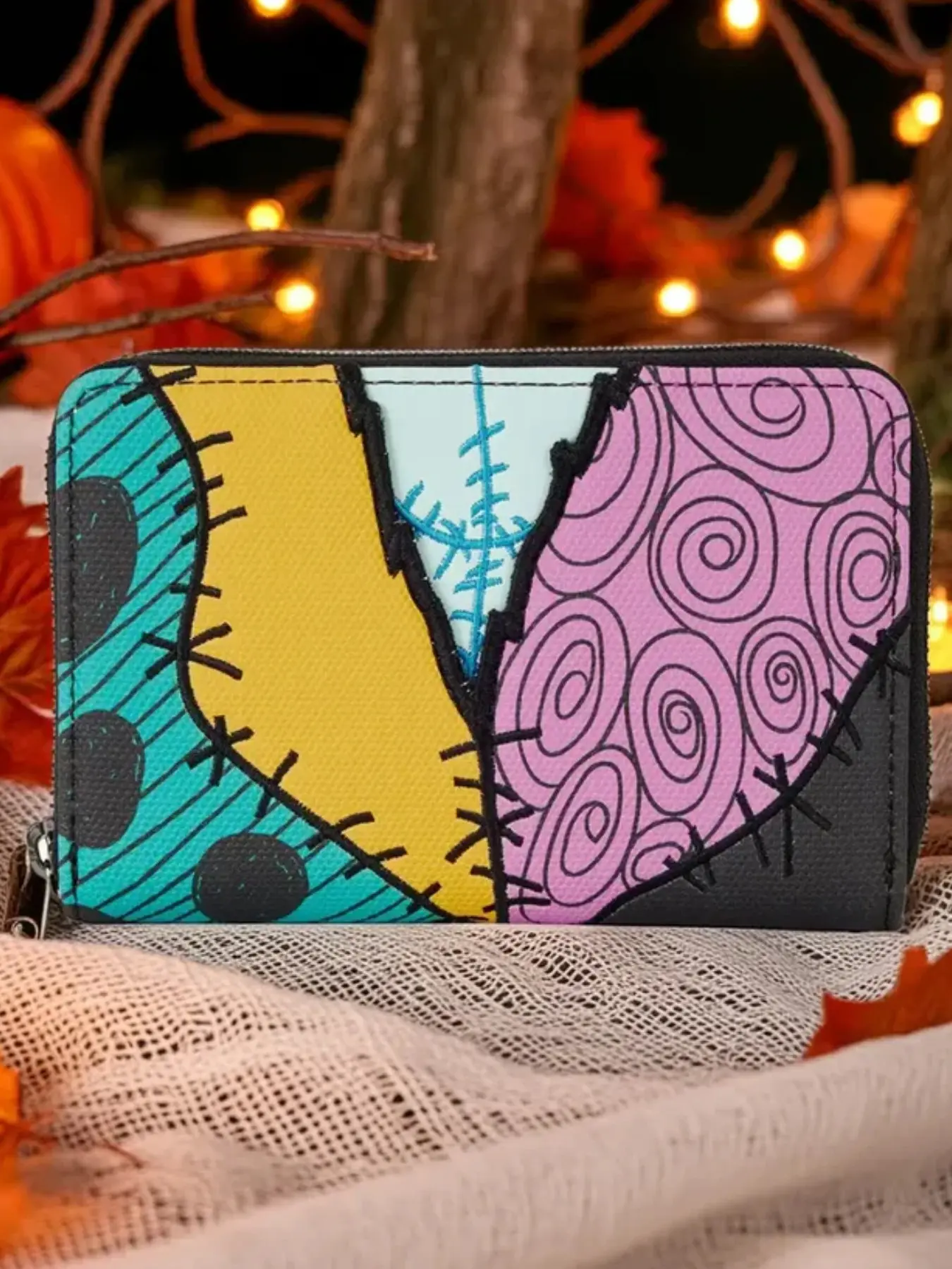 Cute Cartoon Colorblock Women's Wallet Long Multi-Card Coin Purse Zipper Handbag Phone Bag, Stylish Ladies' Accessory, Card Slot Wallet