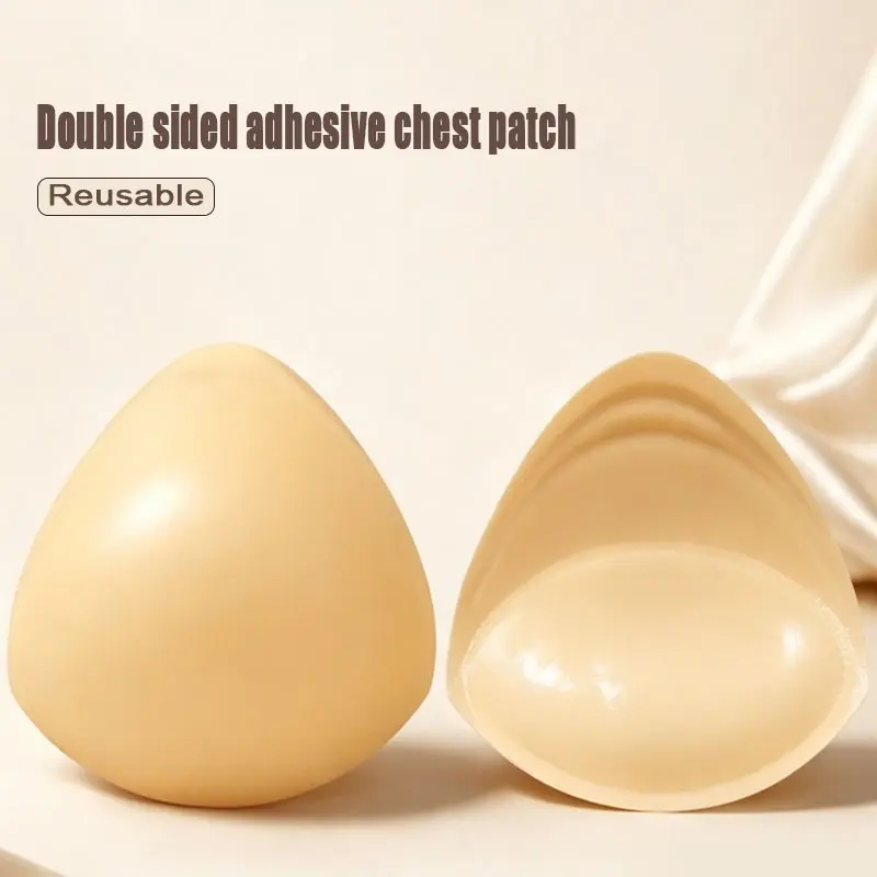 Women's Dual-Sided Adhesive Triangle Bra Pads, Invisible Breathable Underwire-Free Bras, Comfortable Fit for Daily Wear