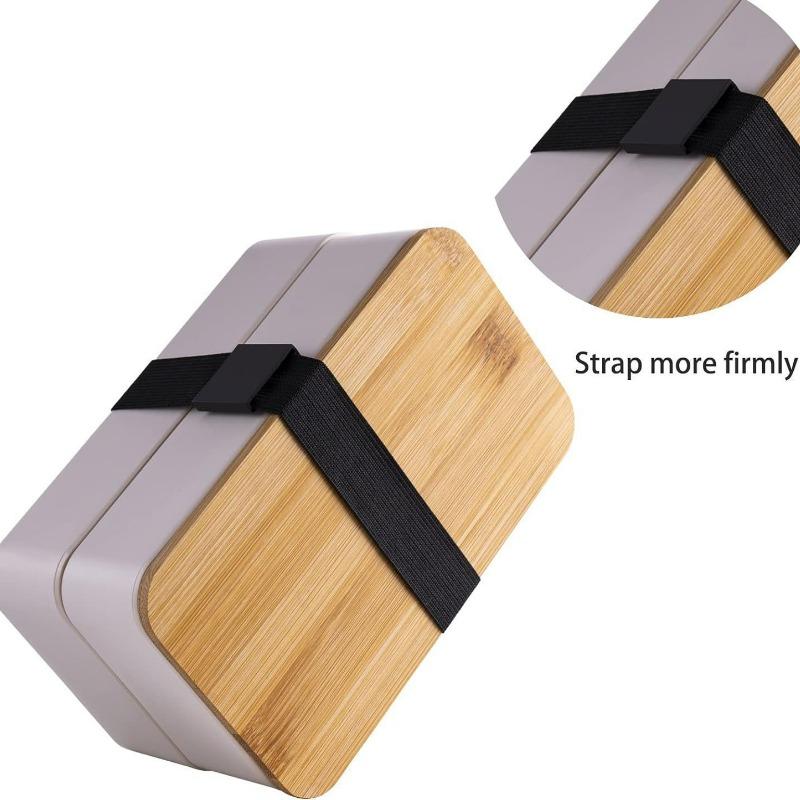 2pcs/set Japanese Style Lunch Box Set, Microwave Safe Plastic Food Containers, Large Capacity Dual Layer Insulated Bento Boxes, Reusable Meal Prep Kits, Durable Bento Box