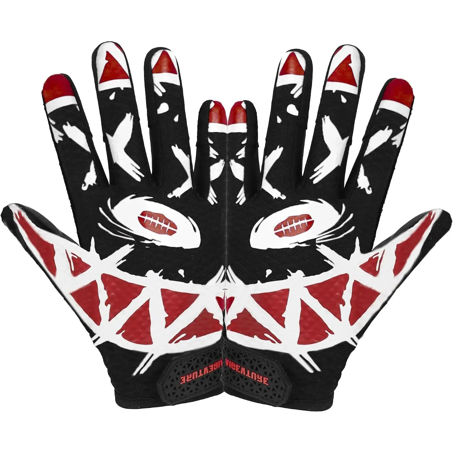 Youth Football Gloves Kids Receiver Gloves Sticky Football Gloves for Boys Girls