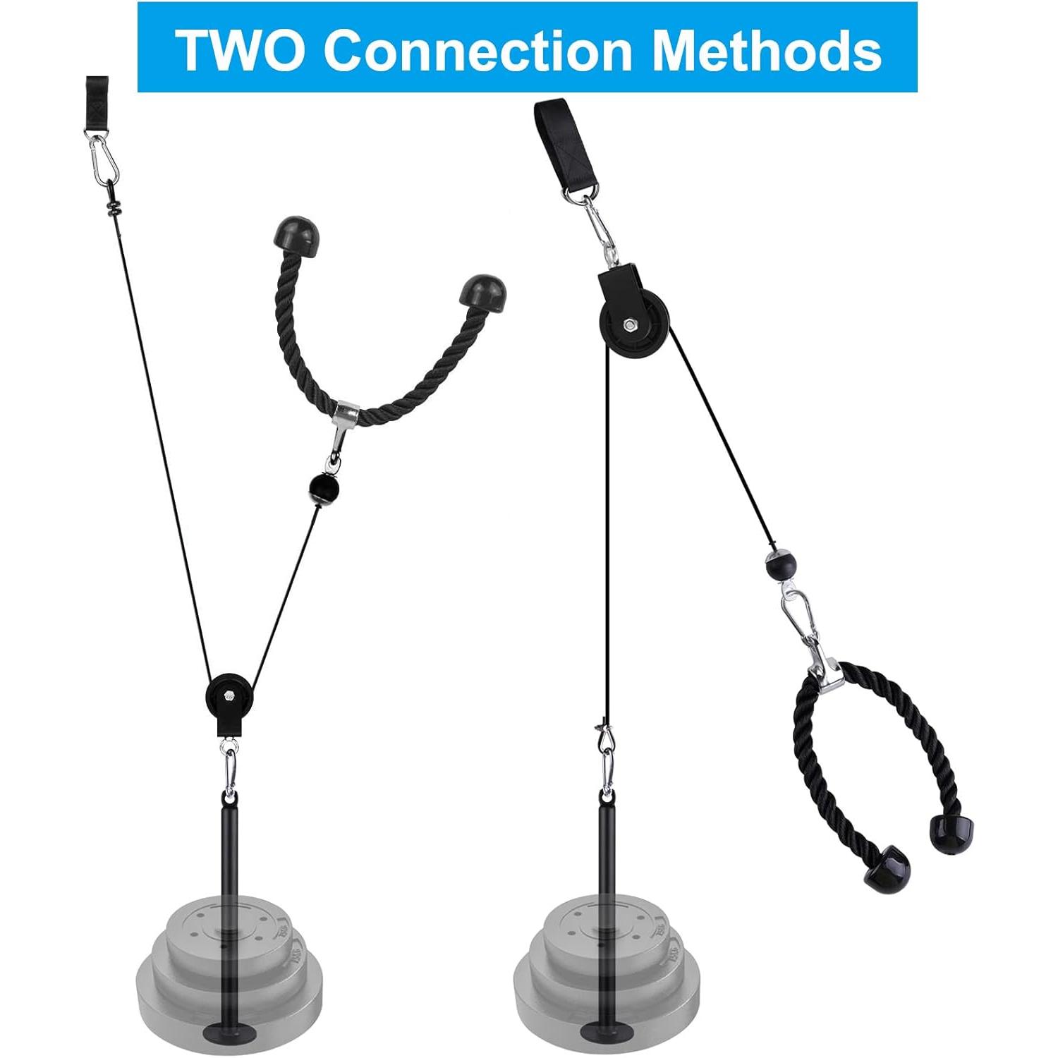 SUNDAY MIRTH LAT Pull Down and Lift Weight Pulley System  Machine Pulley Attachment for Triceps Pull Down, Biceps Curl, , Forearm,  Home Gym Equipment