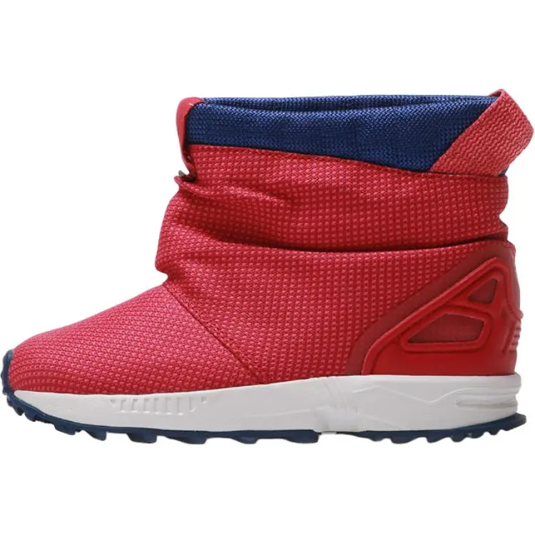 adidas Originals ZX Flux Synthetic Leather Fabric Casual Non-Slip Kick-Resistant Wear-Resistant Warm High-Top Walker Shoes S76272