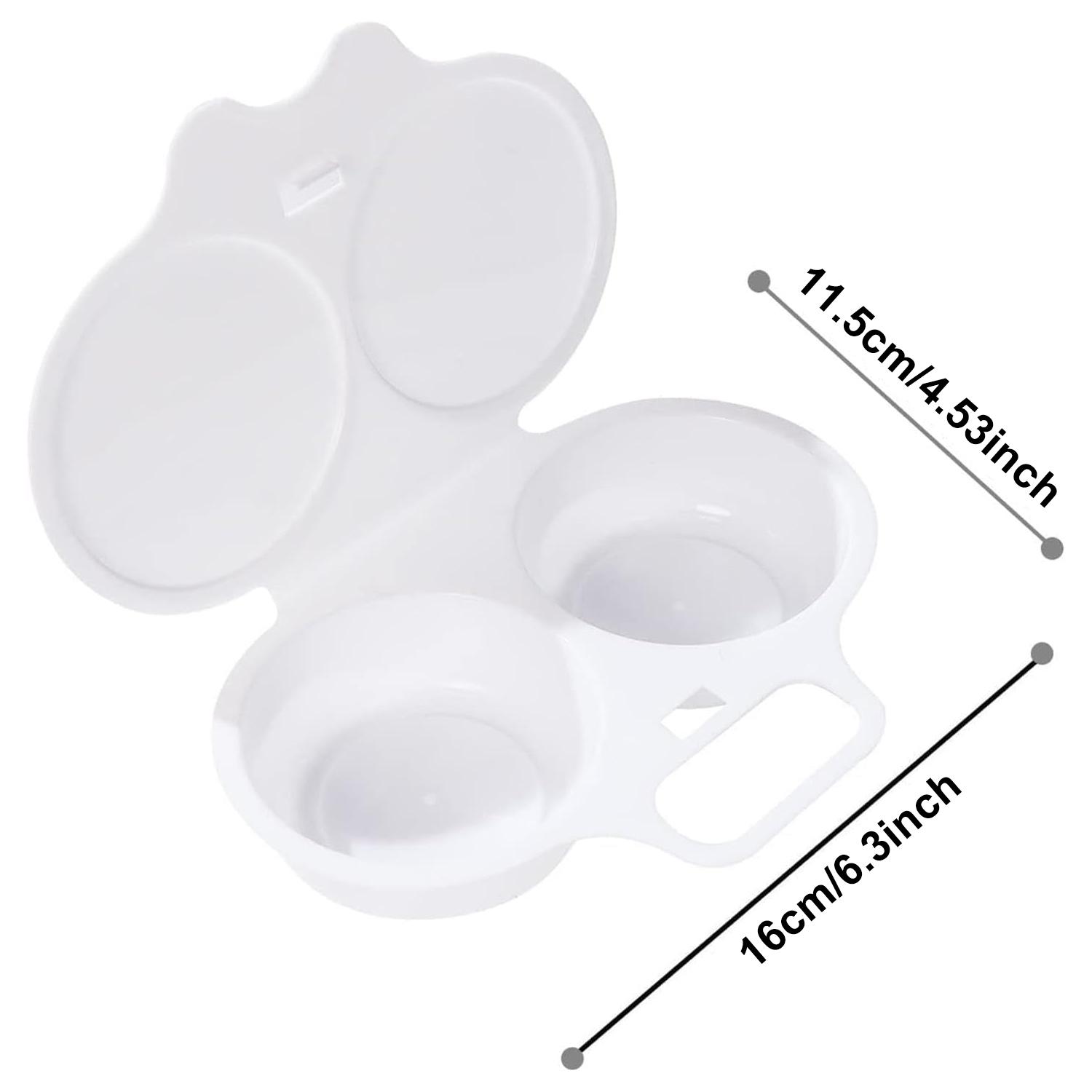 Portable Microwave Egg Cooker with Lid, Compact Design for Quick Cooking, Ideal for Indoor & Outdoor Breakfast Use