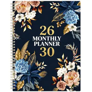 2026-2030 Monthly Planner/Calendar - January 2026 to December 2030, 5-Year Monthly Planner, Colorful Floral Cover Design Journal, Yearly Calendar Planning, Monthly Tabs, 60-Month Calendar, 5.5" x 8.3", 71 Sheets/142 Pages Thick Paper, Elastic Cover, Durab