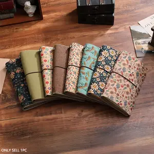 A6 Vintage Pocket Notebook, Korean Style Portable Daily Journal & Multiuse Planner. Compact lightweight small notepad for student class notes, travel diary keeping, daily schedule tracking and personal everyday planning management.