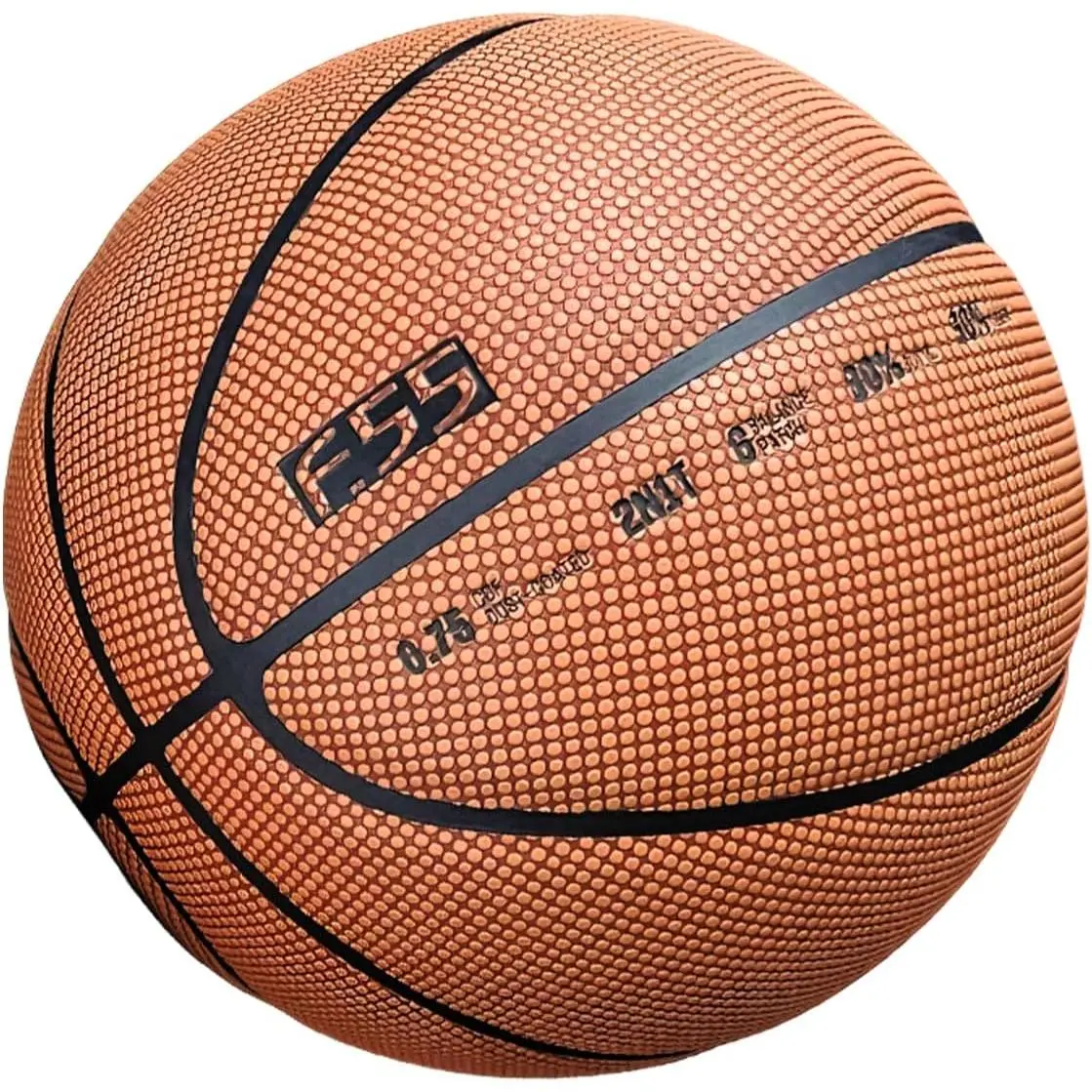 ANTA f.55 Outdoor Street Basketball with Dust-Resistant PU Leather, Tournament-Level Construction, Size7
