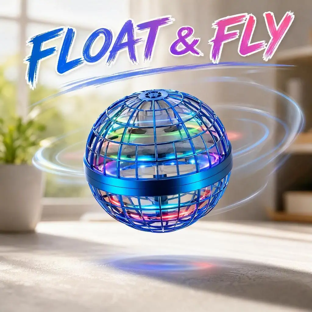 2026 Unisex Hand-Controlled Boomerang Hover Drone, Ball Shape Hover Flight Space Flying Ball with Galaxy Gyro, Outdoor Toy Gift for 6-12 Years Kids & Teens, Back-to-School/Christmas Present