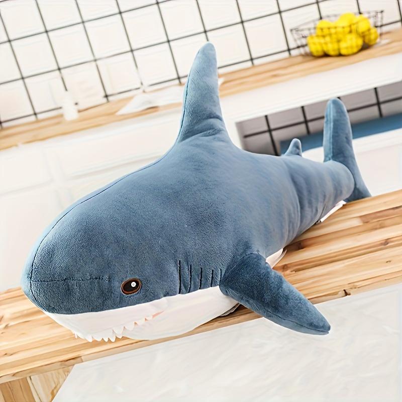 40/58cm Big Soft Simulation Cute Shark Plush Toy Kawaii Stuffed Kids Children Boys Girls Lovely Animal Pillow for Birthday Gifts