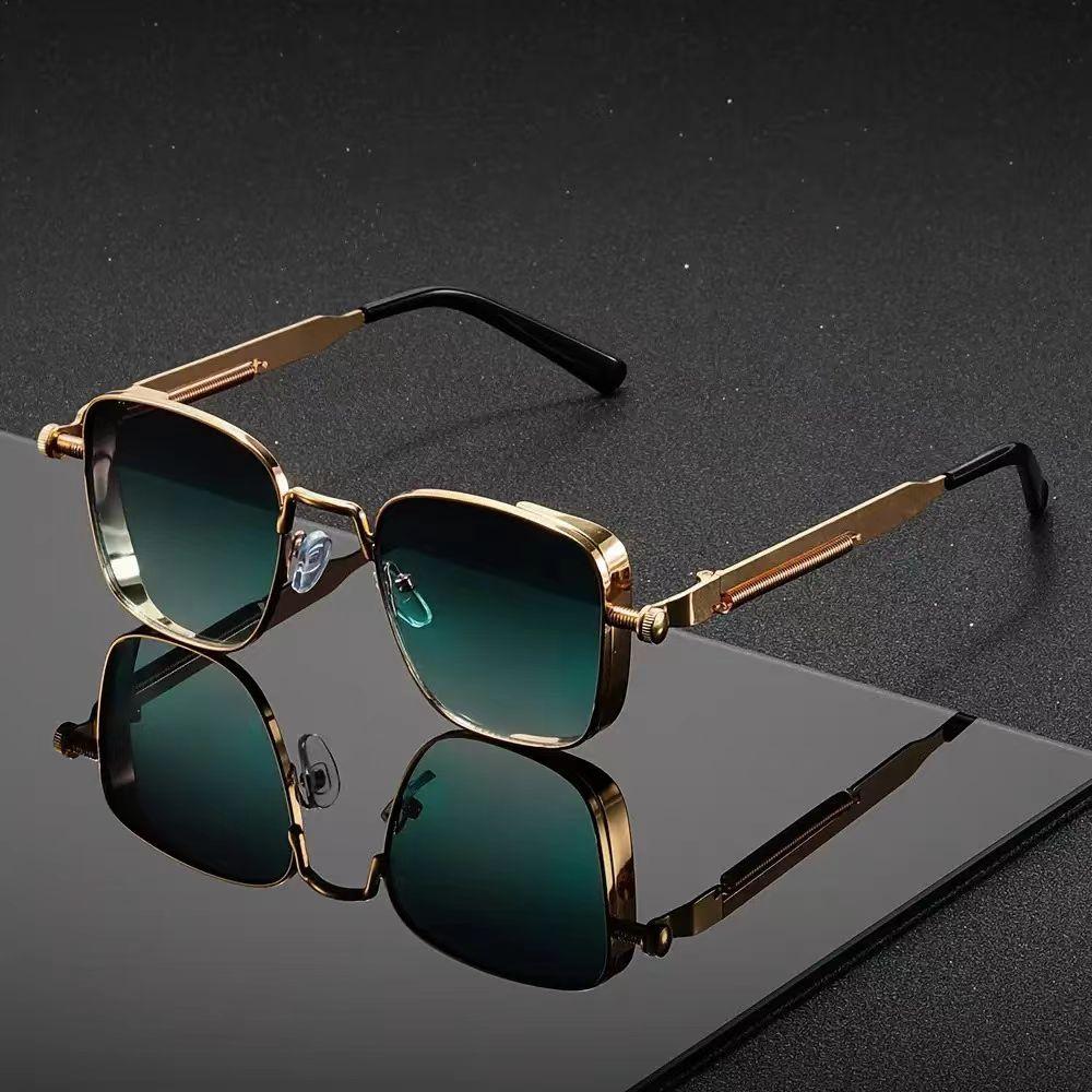 2026 Polarized Sunglasses Men High End Handsome Driving Special Anti UV High Quality Metal Punk Fashion Trends Sunglasses