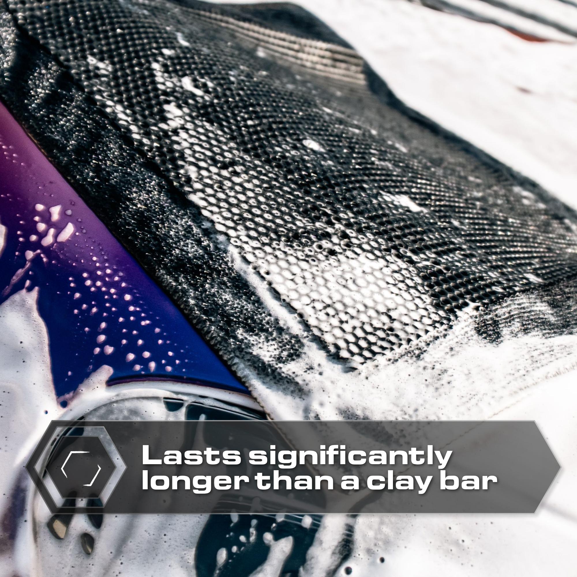 Clay Towel - Auto Detailing Clay Towel - Decontaminate Paint and Glass For Smooth Washing - 12" x 12" Brushed Microfiber