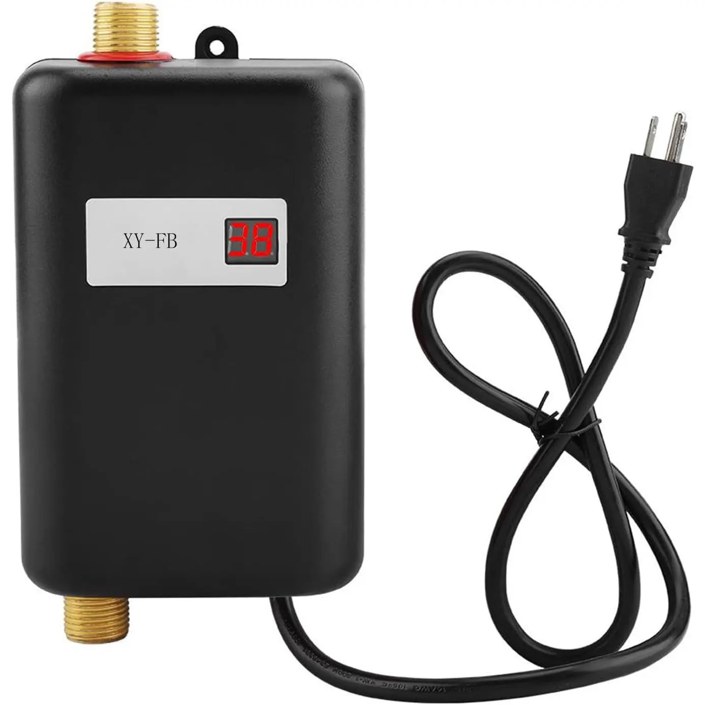 Tankless Water Heater Electric 110V, 3000W Instant Electric Water Heater, Under Sink Water Heater with Digital Display, On Demand Hot Water heater Electric Kitchen Bathroom (Black)