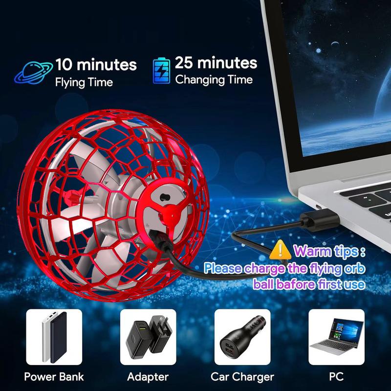 2026 Must-Have Cosmic Fly Ball - Boomerang Hover, Glowing Galaxy Spin Effect & Drone-Style Flight Path | Fun Outdoor Toy for Kids 6-12 & Teens | Ideal for Backyard Games, Park Adventures & Beach Days