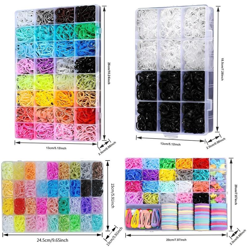 Professional Hair Tie Set, 1 Set Hair Ties and Hair Styling Tool, No-Heat Hair Styling Accessories for Girls and Women