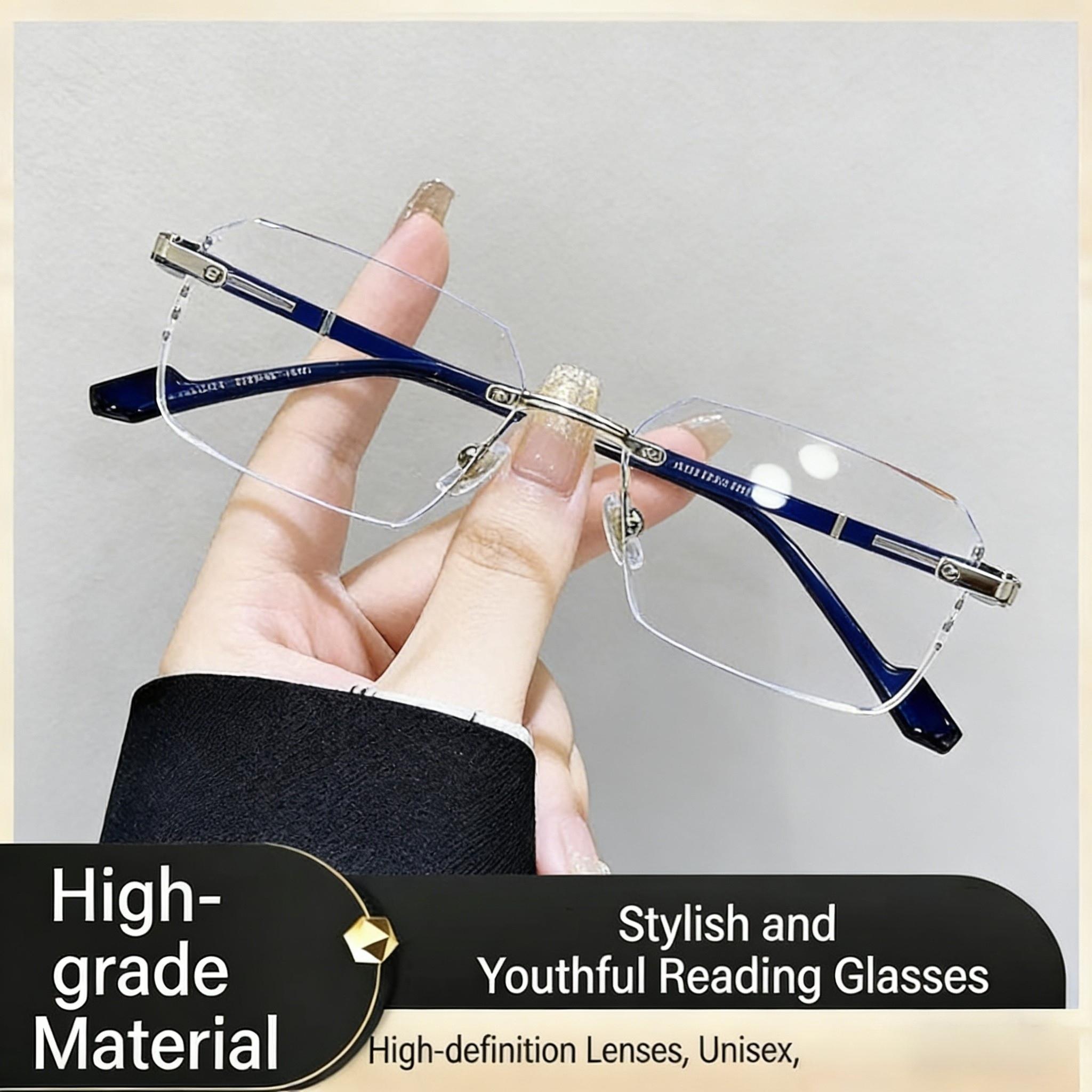 Advanced Blue Light Filtering Reading Glasses – for Presbyopia Only (Not for Nearsightedness).Premium Anti-Blue Light Lenses for Screen Protection, All-Day Comfort with Soft Nose Pads & Flexible Hinge