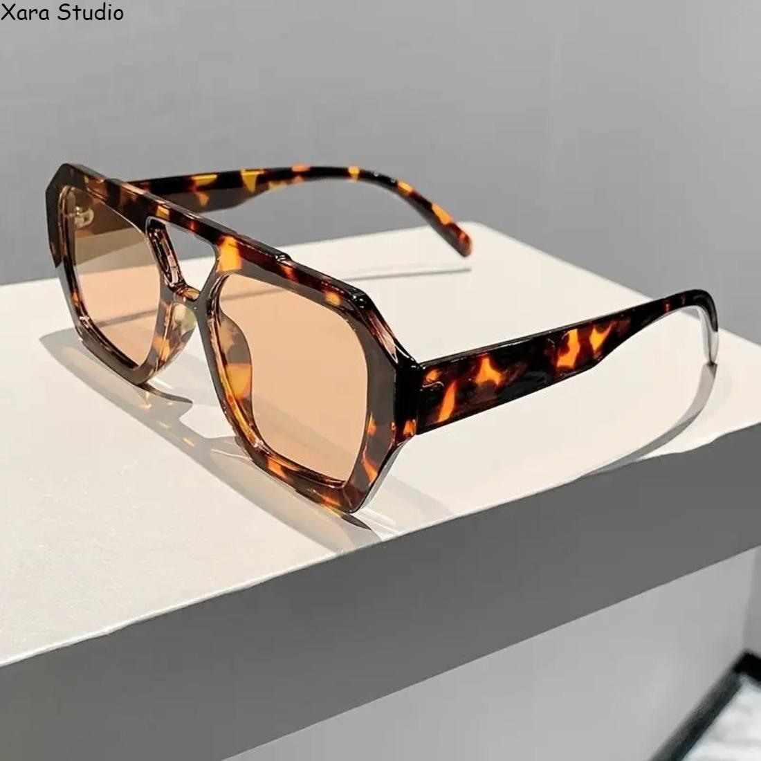 3 Pack Large Rectangular Sunglasses for Men & Women – Gradient Green-to-Blue Lenses, Sturdy Metal Frame, Trendy Fashion Eyewear for Casual, Formal, Travel & Daily Wear