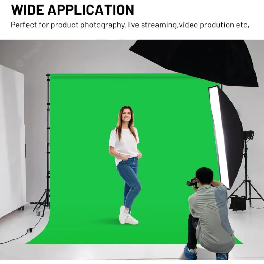 White, blue, black, green screen background, 1.5 * 2m.2 * 3m 3 * 3m 3 * 4m FT large photography background photo background screen for streaming zoom photos cotton green screen video recording green screen picture photo