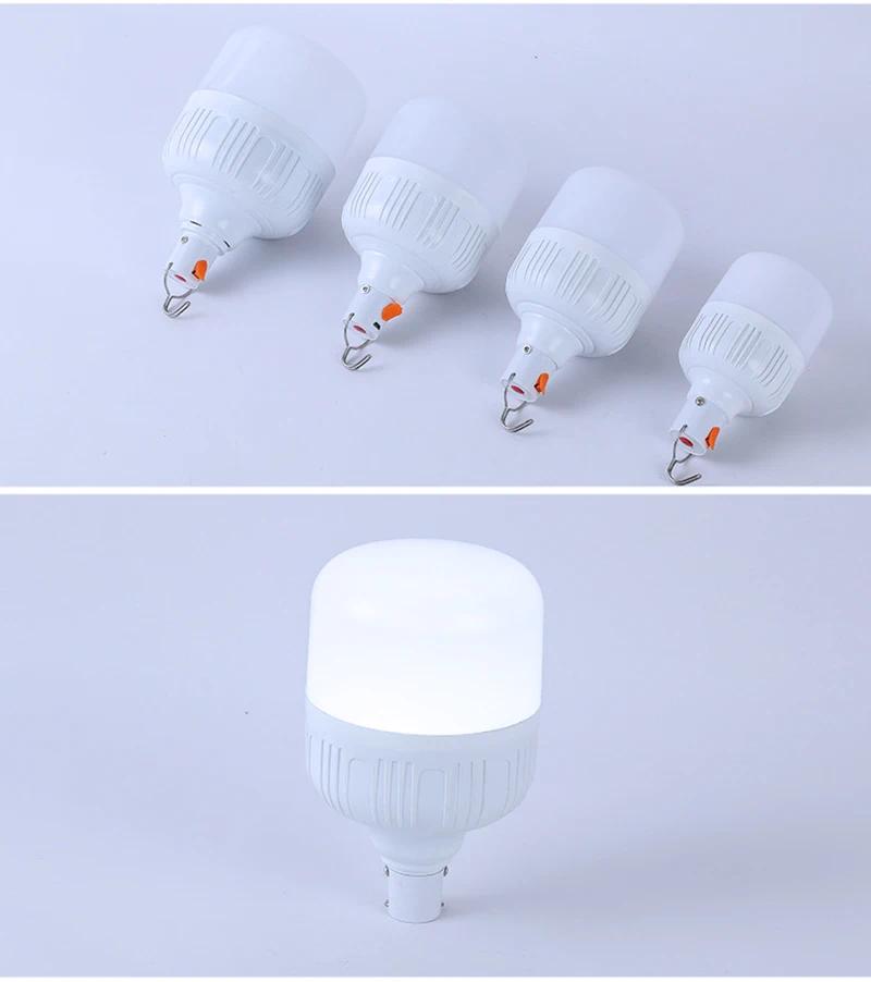 Camping Light USB Rechargeable LED Emergency Lamp Outdoor Portable Lanterns with Hook for BBQ Tents Battery Bulb