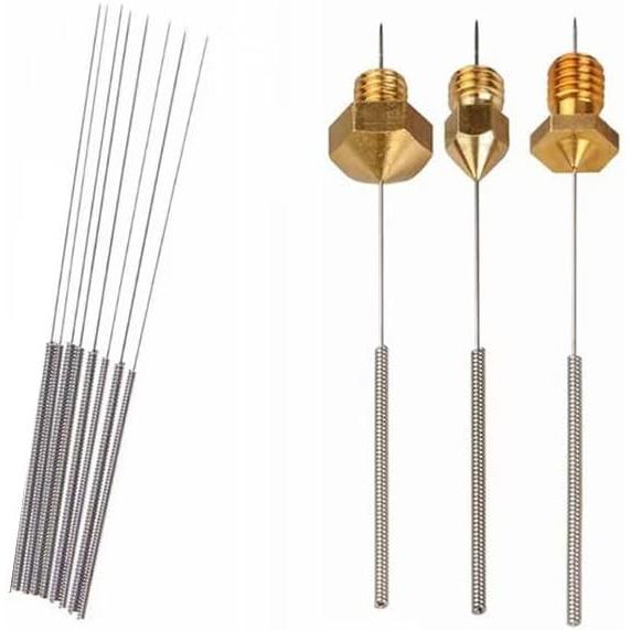 100 count 3D Printer Nozzle Cleaning Kit, 0.4 mm Stainless Steel Nozzle Cleaning Filament, 3D Printer Nozzle Cleaner Tool,3D Printing Tool kit 3D Printer Accessory for Filament Nozzles