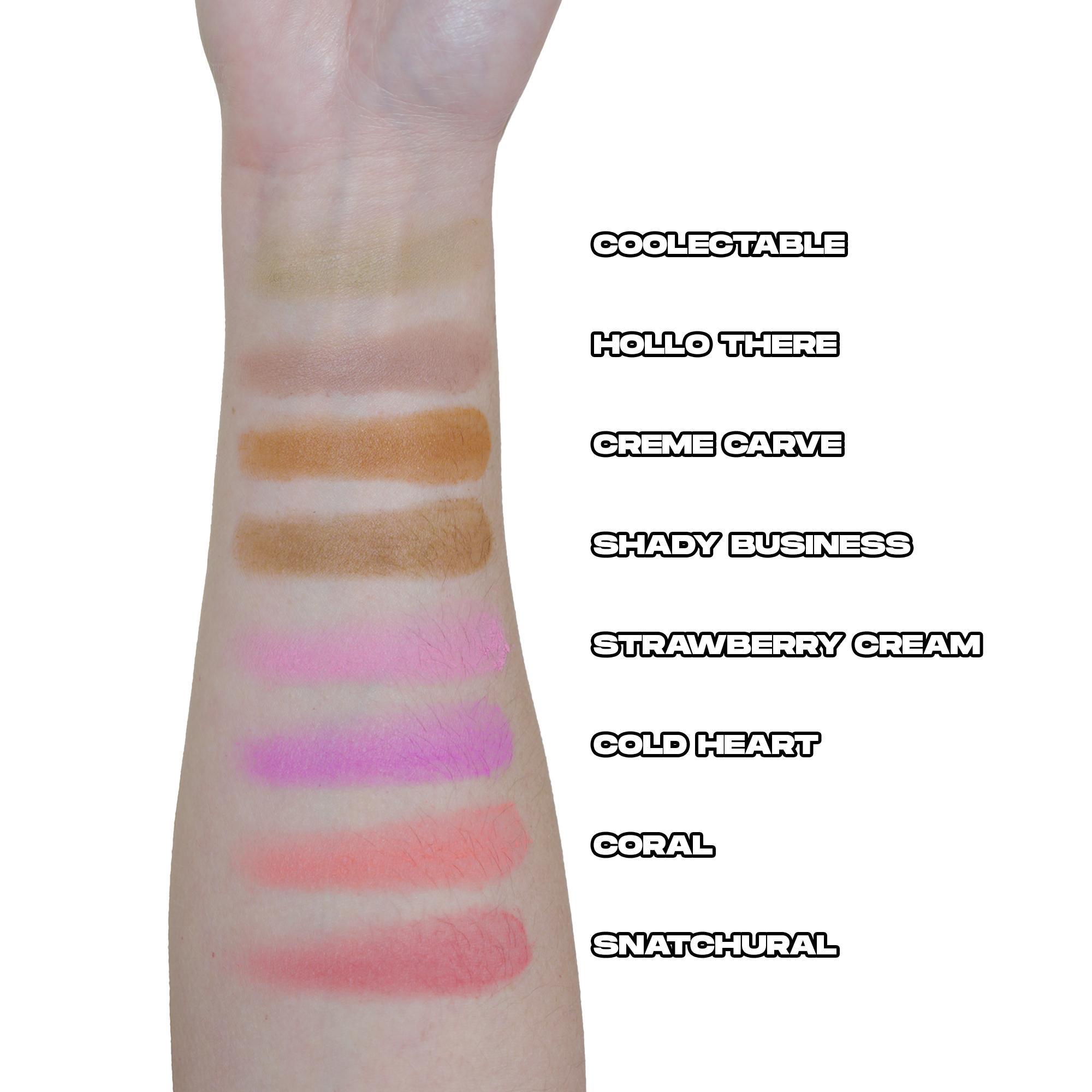 Curve Case Pressed Powder & Brush Makeup Palette Set - Made By Mitchell #TOP PICKS