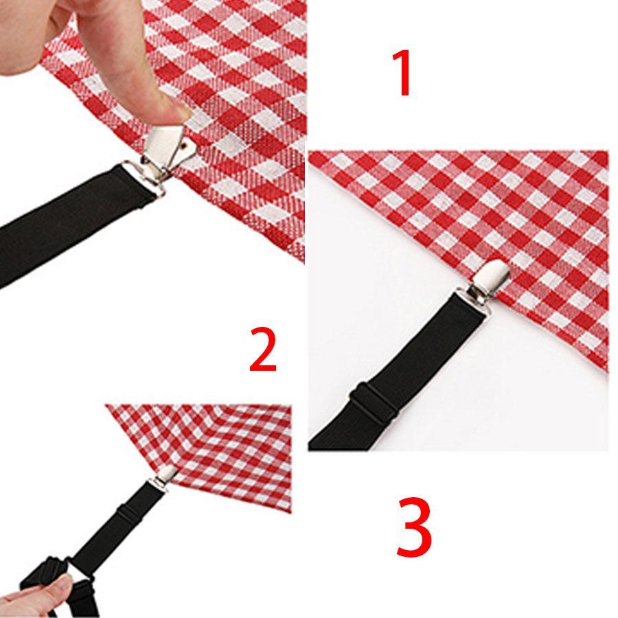 Bed Sheet Holder Strap, Bed Sheet Straps, 2 Counts Adjustable Bed Sheet Fastener, Bedding Accessories for Home Bedroom Hotel Dormitory