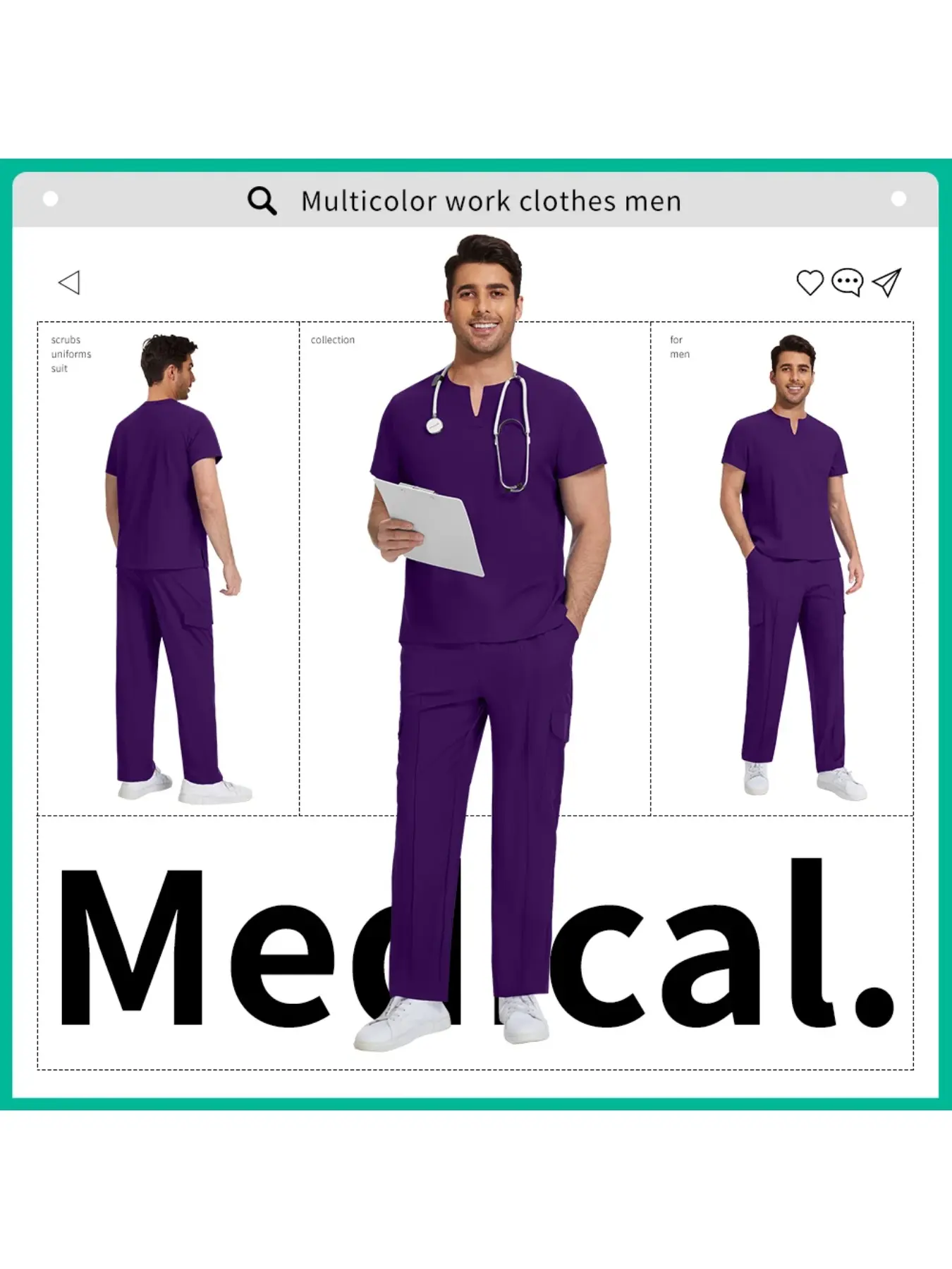 Wholesale Multi-Color Scrub Sets | Grooming Uniforms for Men's Pet Hospitals and Pet Grooming Salons, Spa Massage Therapists, Grooming Studio Staff, Pet Hospital Units, and Senior Caregivers