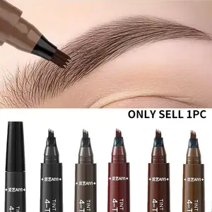 4-Tip Waterproof Eyebrow Pencil5 Shades Available, 4-Fork Tip Design, Long-Lasting, Durable, Flawless & Smudge-Proof, Waterproof & Transfer-Resistant Eyebrow Pencil