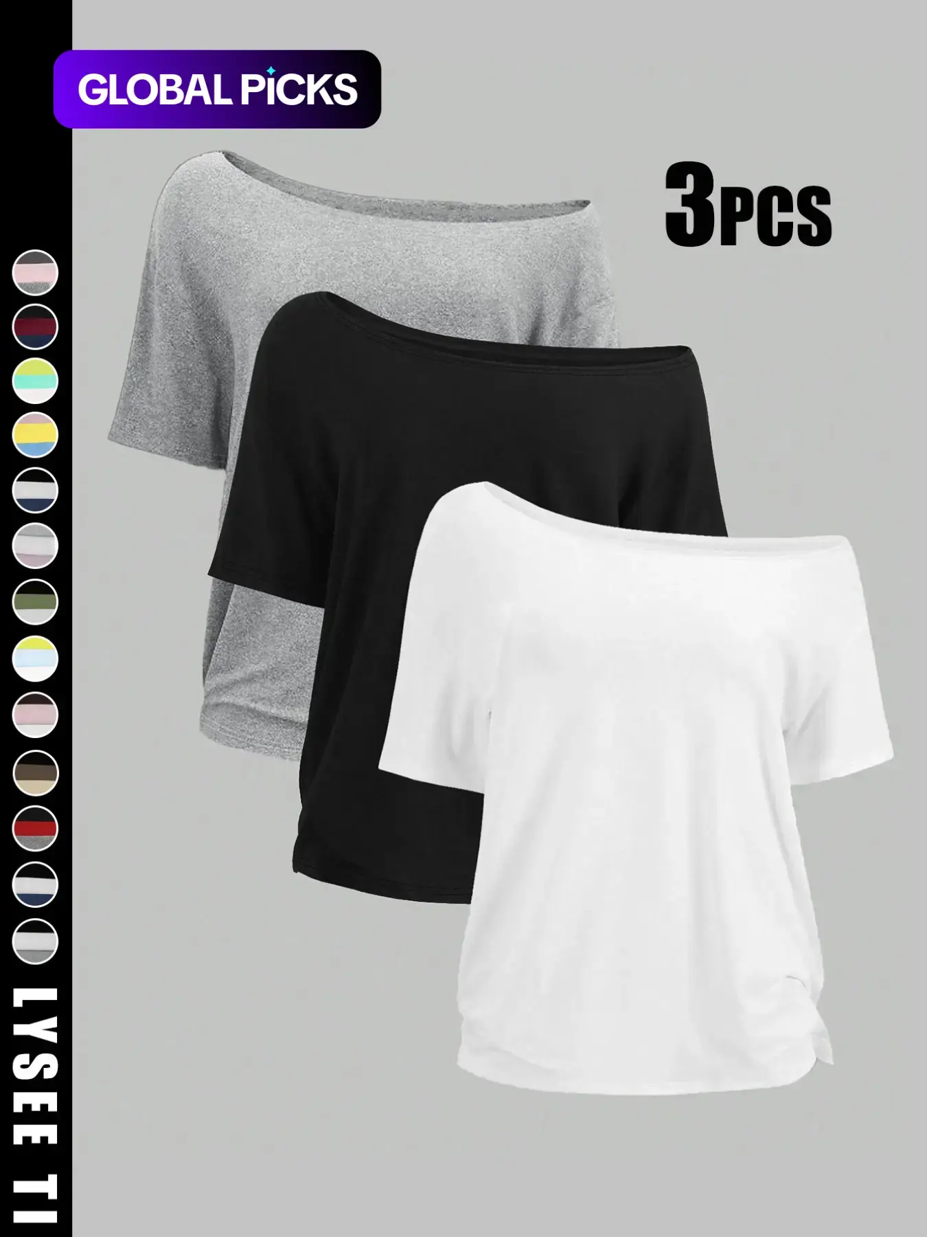 Women's Solid Color Minimalist Loose Fit Tee Top, Casual Basic Tees Short Sleeve T-shirt for Daily Wear, Summer Ladies Clothes for All Seasons, Womenswear