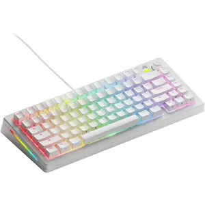 Gaming - GMMK 3 Custom Mechanical Gaming Keyboard with Knob, 75% Tenkeyless Keyboard, Modular Gasket System, Doubleshot PBT Keycaps,   Plate, Hotswappable Switches, ANSI (White)