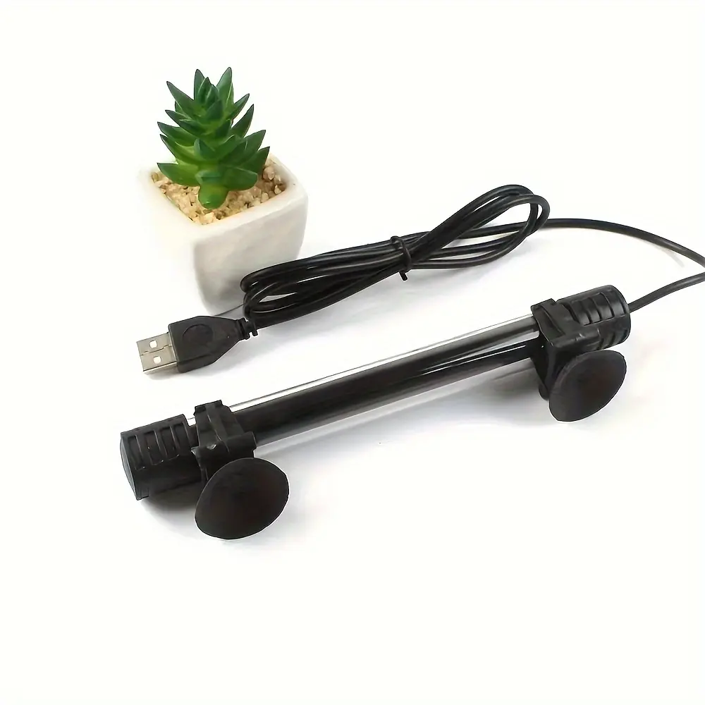 Fish tank diving light, USB low-voltage dual row aquarium brightening light, suitable for aquarium decoration and lighting