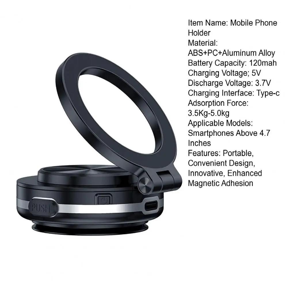 Car ElectricSuction Cup Vacuum MagneticPhoneHolder (Black), 2025 New SummerPhone Holder, Maggrip Pro3602.0 magnetic phone holder vacuumphoneholder