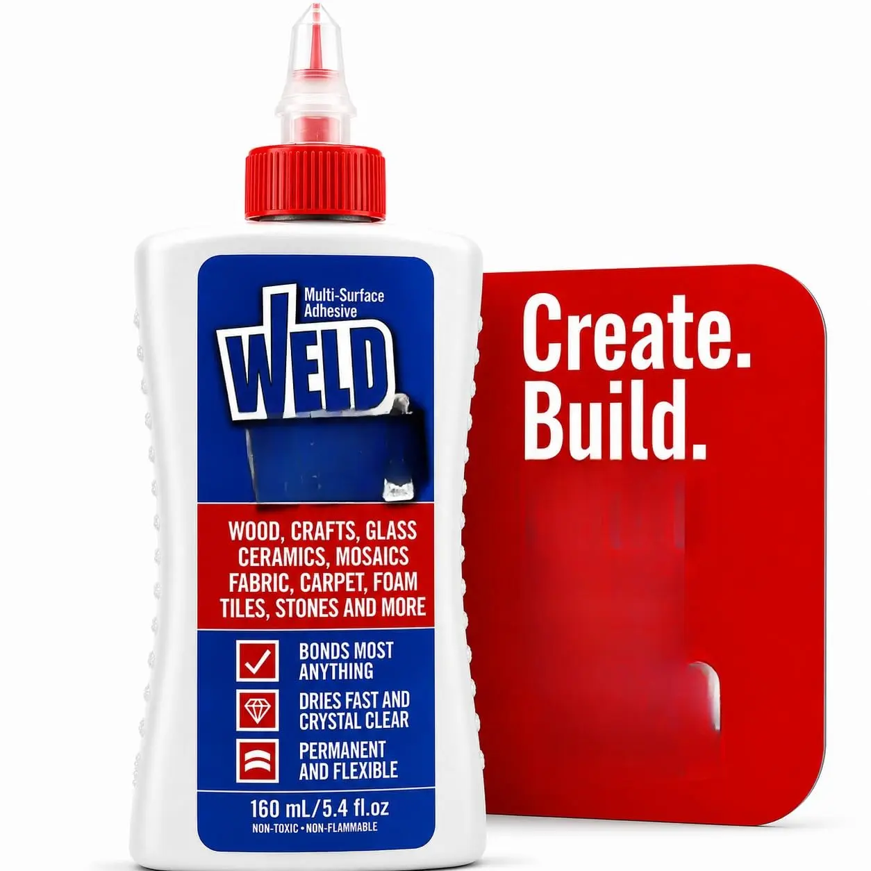 Multi-Surface Glue Non  for Mosaic  Ceramic Craft 5.4oz | Non  Glue Dries  Clear Heavy Duty Adhesive Glue for Craft, Ceramic,  Working, Glass, Porcelain, Tile and