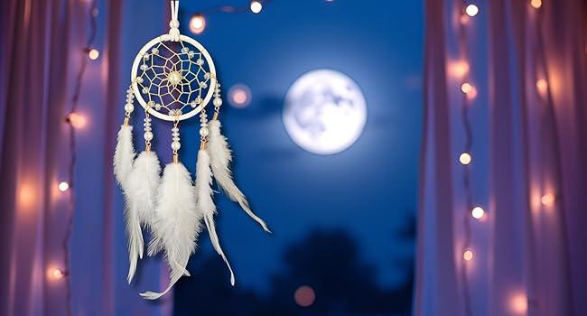 Small Dream Catcher for Car Handmade Boho Hanging Decor for Car Interior Rear View Mirror Feathers Dream Catchers Charms Ornament
