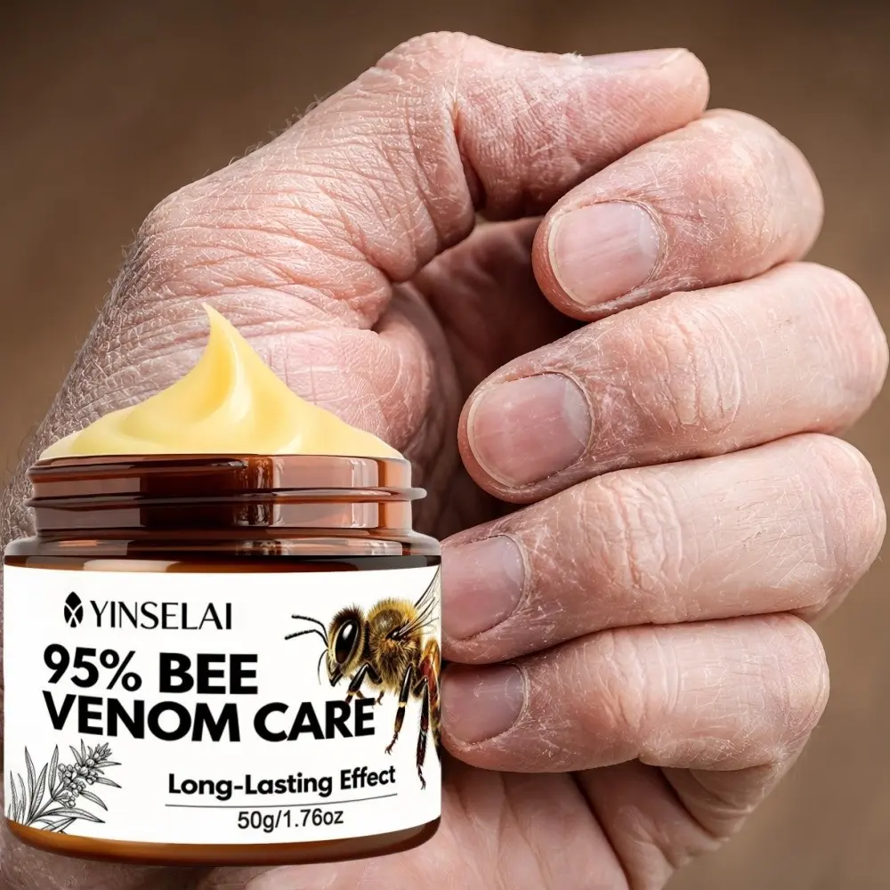 Superior Nail Care Cream, 98% Bee Venom, Niacinamide, Hyaluronic Acid, 24hr Repair, for Nail Health, Thickened, Discolored, Damaged Nails, 50g, Korean Skincare