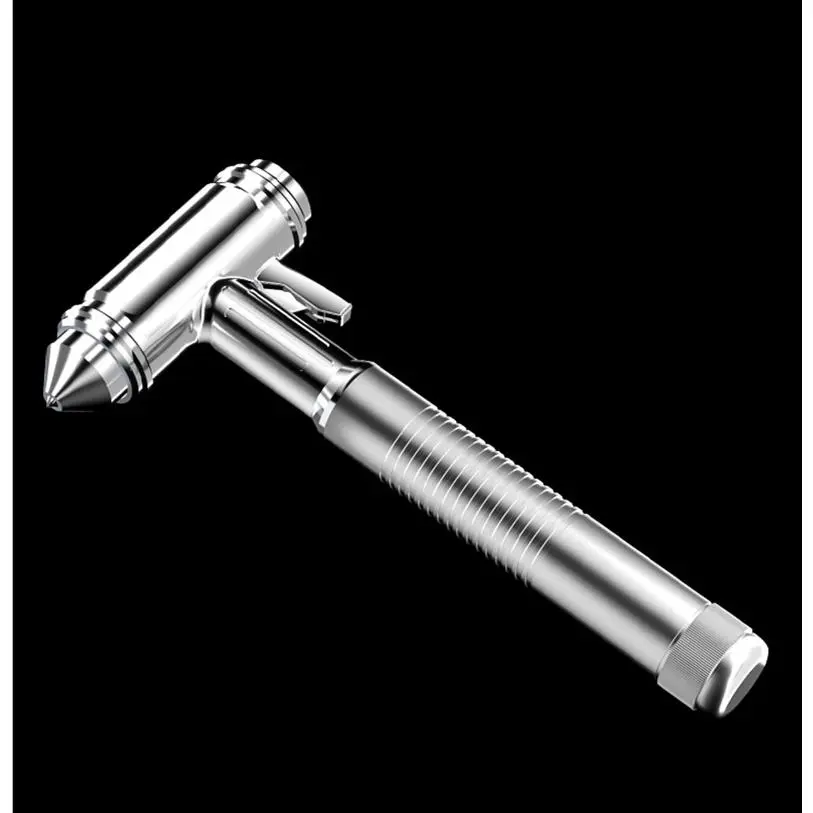 4-in-1 Car Safety Hammer with Window Breaker Seatbelt Cutter LED Flashlight Emergency Escape Tool