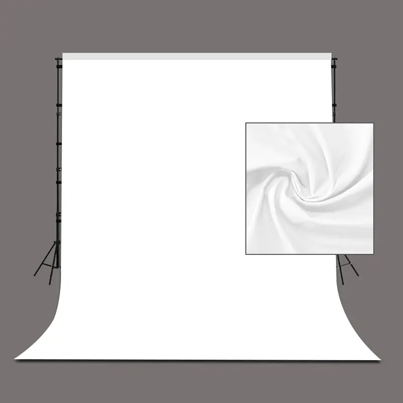 White background cloth can be used for photography, live streaming, photography, photography, multi-functional studio photo background installation, simple portrait shooting, party decoration, live streaming, video recording