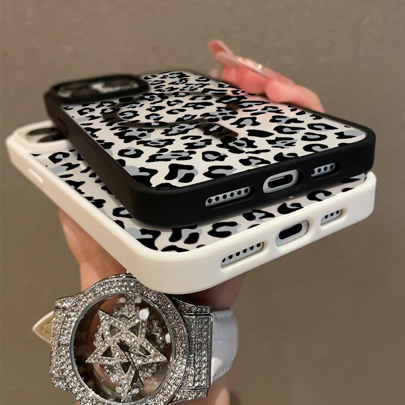 Premium Magnetic Case Suitable for IPhone11/12/13/14/15/16/17promax Black Leopard Print Y2k Cased MagSafe Ready, Anti-Fall,Springtok,and Ultra-Thin Design | Perfect for Everyday Use Screen Protector Aesthetic Resistance Smartphone Shockproof Protection