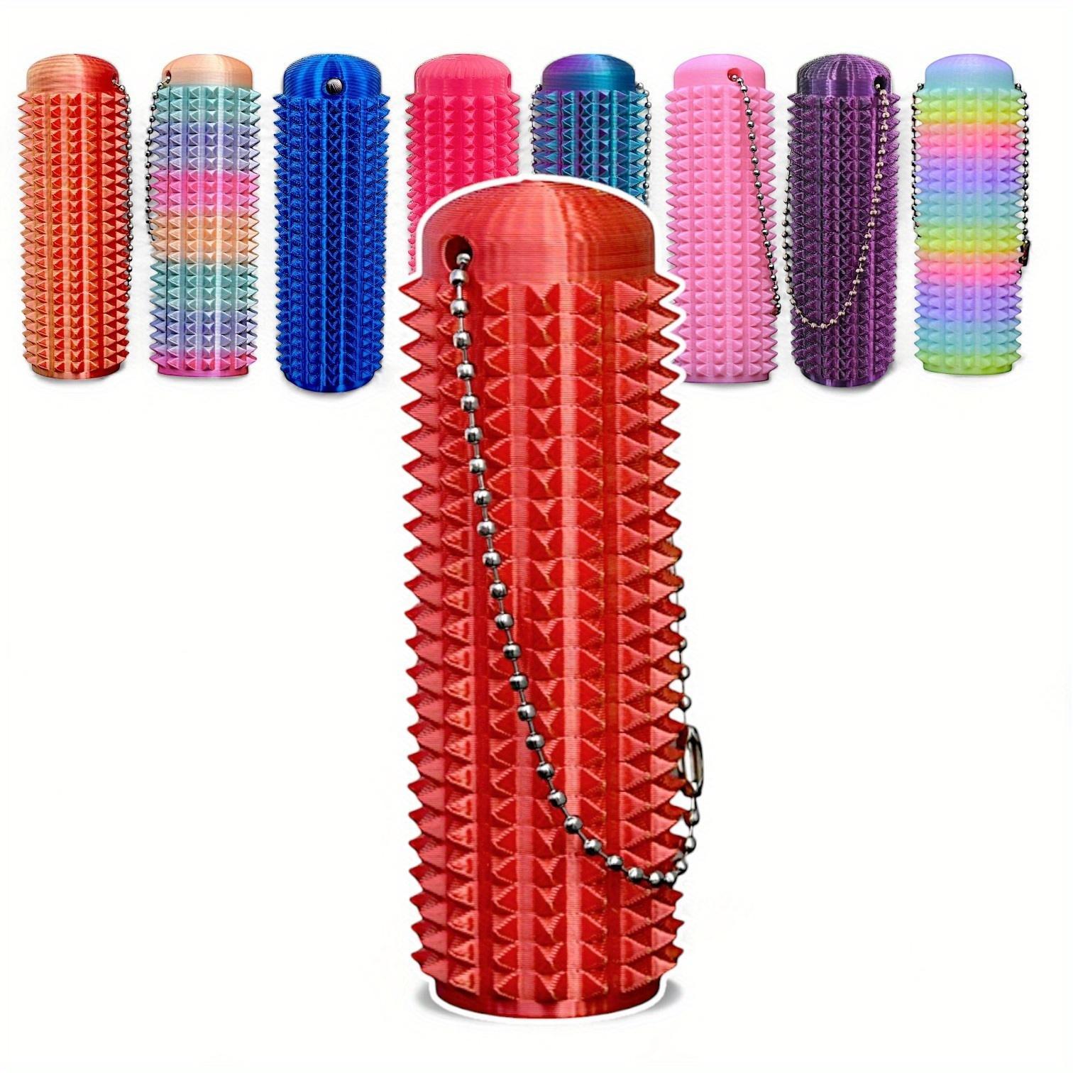 3D Printed Stress Relief Keychain, Colorful Small Handle Keyring, Pressure Sensor, Relax Your Hand, Unique Design, Perfect Gift