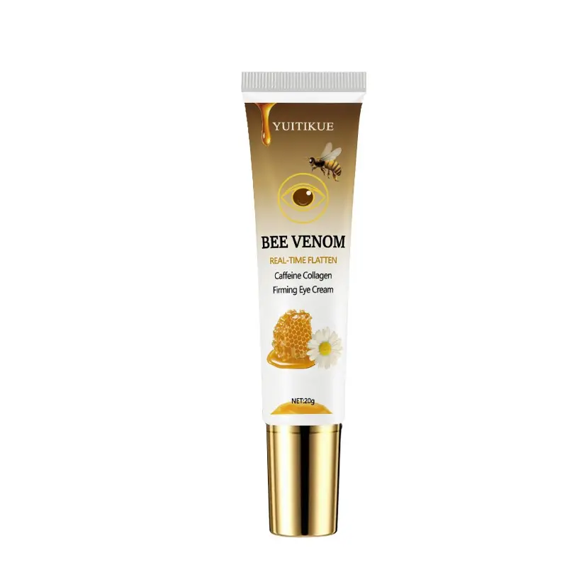 Yuitikue Bee Venom Eye Cream, Instantly Smooths and Tightens, Contains Caffeine and Collagen, Firming and Lifting, 20g