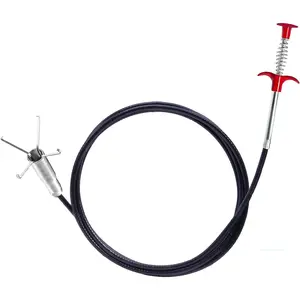 Drain Snake,61 Inch Hair Drain Clog Remover- Flexible Gutter Cleaning Tools for  Sink, Bathroom Tub,Drain, Toilet, Tight Spaces